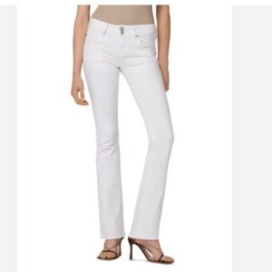 HUDSON JEANS Beth Mid-Rise Baby Bootcut Jean Size 25 White